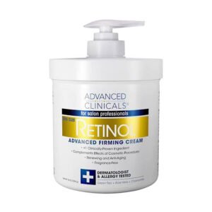 Advanced Clinicals, Retinol, Advanced Firming Cream, Fragrance Free, 16 oz (454 g)