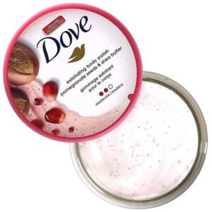 Dove, Exfoliating Body Polish,
Pomegranate Seeds & Shea Butter,
Moderate, 10.5 oz (298 g)