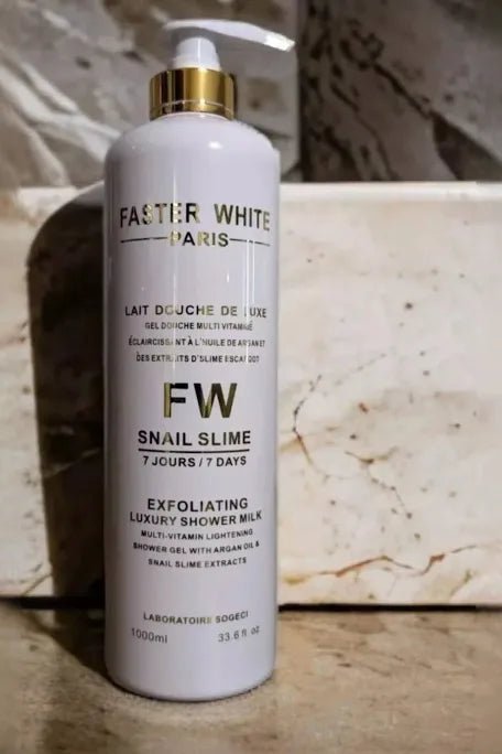 FASTER WHITE Paris Snail Slime Super Whitening Shower Gel 1000ml