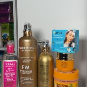 skin whitening set face and body